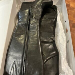 Nine West Glossy Black Heeled Boots